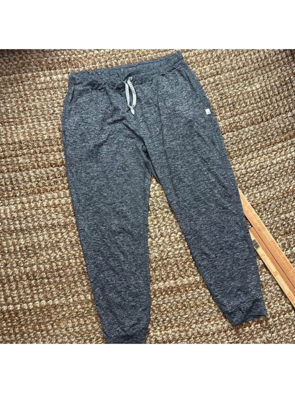 Vuori Mens Heather Charcoal Grey Drawstring Sweatpants Joggers XL
